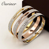 Crystal Stone Turnable Bangles for Women