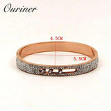 Crystal Stone Turnable Bangles for Women