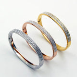Crystal Stone Turnable Bangles for Women