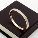 Crystal Stone Turnable Bangles for Women