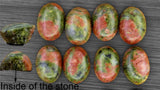 Vintage Oval Natural Stone Bracelet Tibetan Silver Plated 6 Chakra Tigers Eye