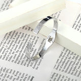 Lock Shape bracelet Round Crystal Bracelets & Bangles Stainless Steel Bracelets