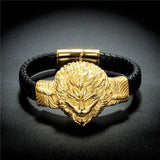 Men's Leather Bracelet Punk Rock Jewelry