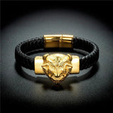 Men's Leather Bracelet Punk Rock Jewelry