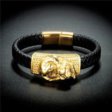Men's Leather Bracelet Punk Rock Jewelry