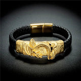 Men's Leather Bracelet Punk Rock Jewelry
