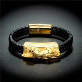 Men's Leather Bracelet Punk Rock Jewelry