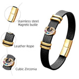 Letter Bracelet Women Zircon Bangle Lover Jewelry