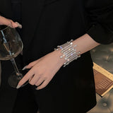 Rhinestone Bracelet Hyperbole Crystal Elastic Line Bracelets Party Jewelry