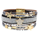 Bohemia Leather Bracelet with Star Charm