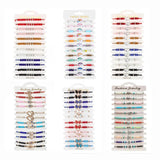 12pcs Unicorn Butterfly Charms Braided Bracelet Colorful Bead Anklet