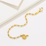 24K Heart Bracelet for Woman Gift Wedding Christmas Birthday