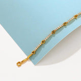 24K Heart Bracelet for Woman Gift Wedding Christmas Birthday