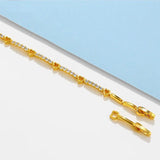 24K Heart Bracelet for Woman Gift Wedding Christmas Birthday