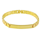 24K Yellow Bracelet 4MM Light Plated for Women & Men