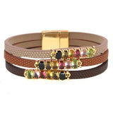 Colorful Glass Bracelets for Women Charm Bracelets Female Jewelry