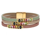 Colorful Glass Bracelets for Women Charm Bracelets Female Jewelry