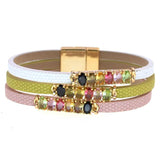 Colorful Glass Bracelets for Women Charm Bracelets Female Jewelry