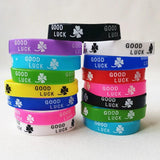 20Pcs Good Luck Luminous Wristband Bracelets For Kids Girls Women Punk Jewelry
