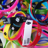 20Pcs Good Luck Luminous Wristband Bracelets For Kids Girls Women Punk Jewelry