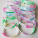 20Pcs Good Luck Luminous Wristband Bracelets For Kids Girls Women Punk Jewelry
