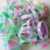20Pcs Good Luck Luminous Wristband Bracelets For Kids Girls Women Punk Jewelry
