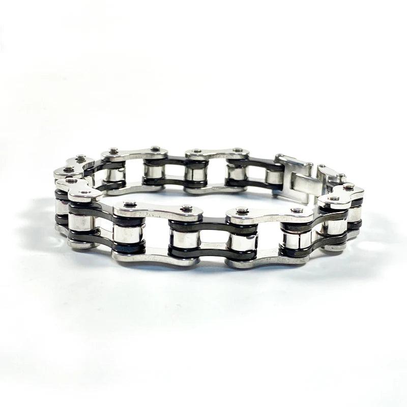 Men's Stainless Steel Motorcycle Bracelet Hiphop Biker Chain