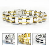 Men's Stainless Steel Motorcycle Bracelet Hiphop Biker Chain