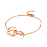 Silver Stainless Steel Chain Letter Bracelets