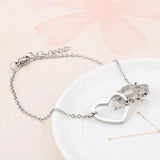 Silver Stainless Steel Chain Letter Bracelets