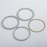 Silver Stainless Steel Chain Letter Bracelets