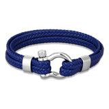 Double-layer Leather Bracelet Stainless Steel Clasp