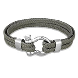 Double-layer Leather Bracelet Stainless Steel Clasp