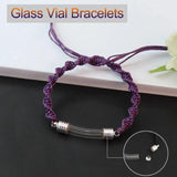 3PCS Glass Vial Bracelet Name On Rice Jewelry Charm Bracelets