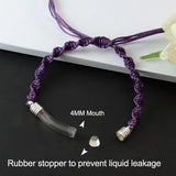 3PCS Glass Vial Bracelet Name On Rice Jewelry Charm Bracelets