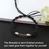 3PCS Glass Vial Bracelet Name On Rice Jewelry Charm Bracelets