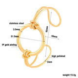 Stainless Steel Plating Bangles Bracelets Wedding Band