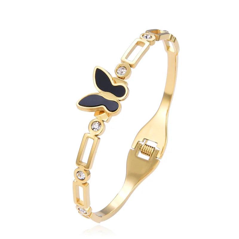 Butterfly Stainless Steel Bangle for Women
