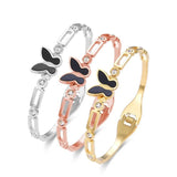 Butterfly Stainless Steel Bangle for Women
