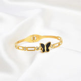 Butterfly Stainless Steel Bangle for Women
