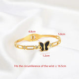 Butterfly Stainless Steel Bangle for Women