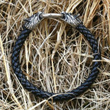 High Genes Leather Wolf Bracelet Bangle BC-L060
