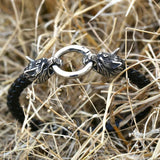 High Genes Leather Wolf Bracelet Bangle BC-L060