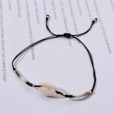Adjustable Rope Bracelets Shell Beach Jewelry Set Summer Gift