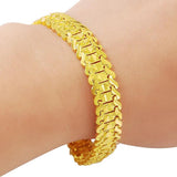 24K Plated Car Flower Bracelet Women's and Men's Jewelry