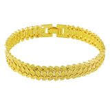 24K Plated Car Flower Bracelet Women's and Men's Jewelry