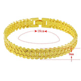 24K Plated Car Flower Bracelet Women's and Men's Jewelry