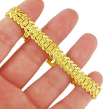 24K Plated Car Flower Bracelet Women's and Men's Jewelry