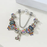 Multicolor Butterfly Drawing Charm Bracelets For Women