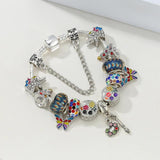 Multicolor Butterfly Drawing Charm Bracelets For Women